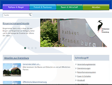 Tablet Screenshot of kranenburg.de